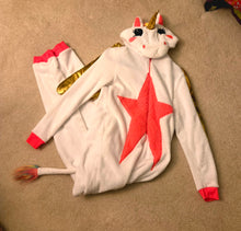 Load image into Gallery viewer, Secret Treasues winged unicorn onsie costume Women's Medium