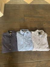 Load image into Gallery viewer, Like new THREE LONG SLEEVE button down shirts Adult XS
