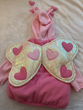 Load image into Gallery viewer, Pink shimmer heart wing butterfly costume 2T
