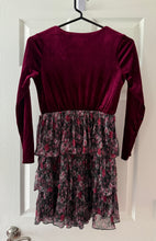 Load image into Gallery viewer, Speechless Burgundy Velour with Floral skirt 14
