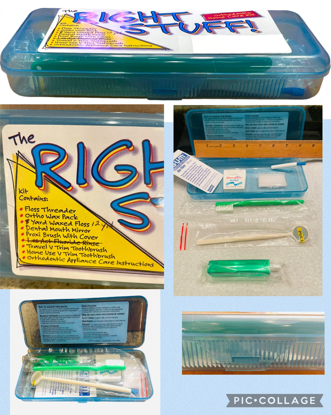 New and Sealed in Snap Box - The Right Stuff - Dental (and Ortho) - Travel Care Kit One Size