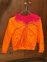 Load image into Gallery viewer, Spyder winter jacket orange and pink faux fur Medium
