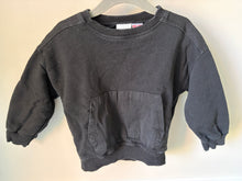 Load image into Gallery viewer, Zara Black Sweatshirt with Kangaroo Pocket 18 months
