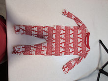 Load image into Gallery viewer, GAP Red &amp; White Fair Isle Polar Bear Christmas Matching Pajama Set 12 months
