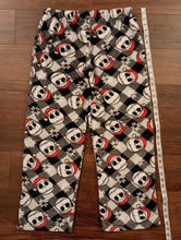Load image into Gallery viewer, Disney Nightmare Before Christmas Santa Jack Skellington Soft Plush Pajama Lounge Pants - Multicolor Junior Teen Women's Small (MEASUREMENTS IN DETAILS) Women's Small
