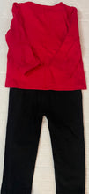 Load image into Gallery viewer, I love Santa shirt &amp; black pants  12 months
