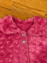 Load image into Gallery viewer, Super soft hot pink coat with rhinestone buttons  8
