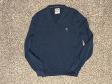 Load image into Gallery viewer, Express Navy VNeck Sweater, sz S Mens Adult Small
