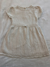 Load image into Gallery viewer, Janie and jack cream shimmer dress 18 months
