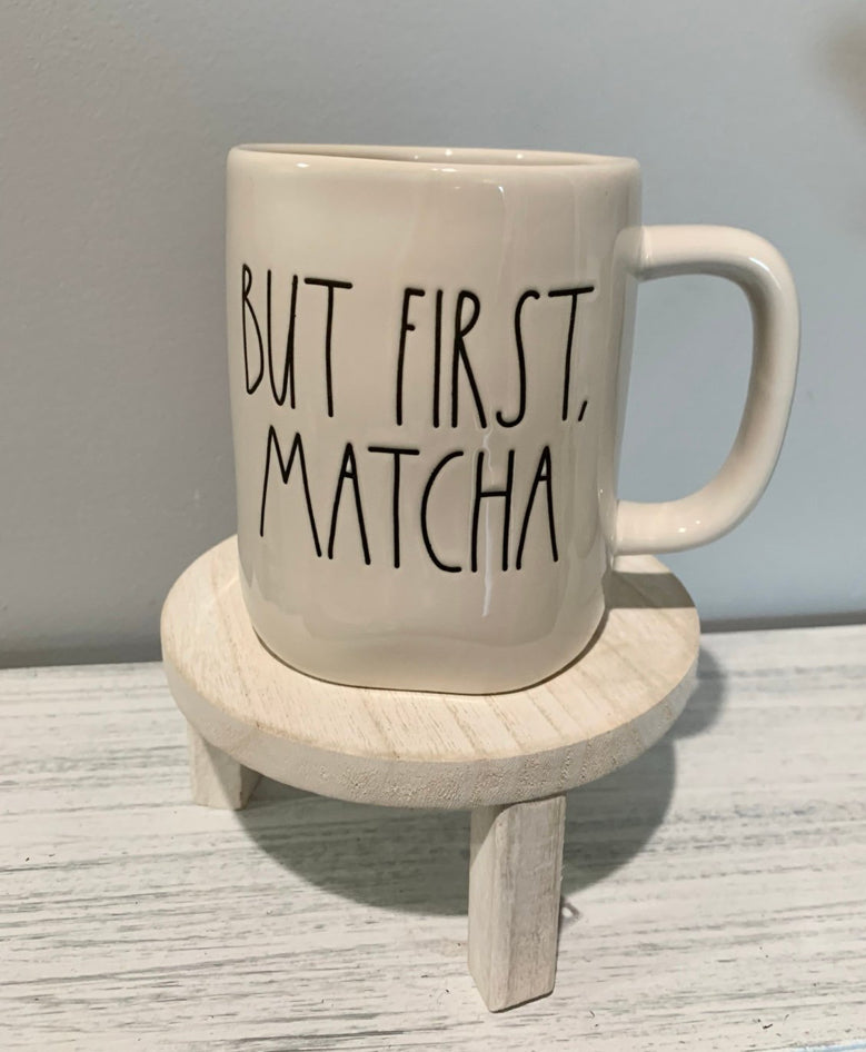 Rae Dunn BUT FIRST, MATCHA White Mug