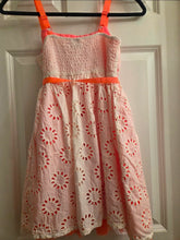Load image into Gallery viewer, Girls Gap Kids Tulle Trim Eyelet Dress  6/7 6
