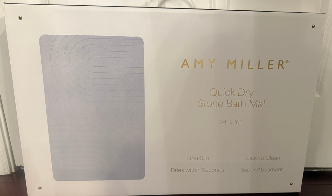 New Amy Miller Quick dry stone bath mat One Size
