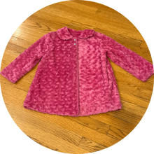 Load image into Gallery viewer, Super soft hot pink coat with rhinestone buttons  8

