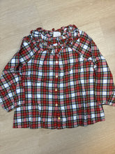 Load image into Gallery viewer, Crewcuts Holiday Flannel Plaid Blouse 10
