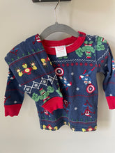 Load image into Gallery viewer, Hanna Andersson Marvel Christmas Pajamas 12 months
