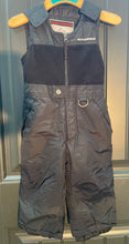 Load image into Gallery viewer, 32 Degrees Weatherproof child's snow bib pants featuring a fleece upper vest and front zip closure. 2T
