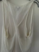 Load image into Gallery viewer, Ann Taylor White Layered Top Twist Back XL
