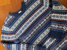 Load image into Gallery viewer, Gymboree Blu Org Fair Isle Fall Swtr M 7-8 7
