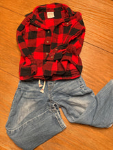 Load image into Gallery viewer, 4T Buffalo Plaid Shirt and Jeans 4T

