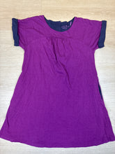 Load image into Gallery viewer, Mini Boden Purple and navy swing dress 7
