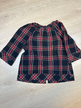 Load image into Gallery viewer, Crewcuts Black Red Holiday Plaid Blouse 14
