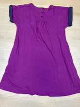 Load image into Gallery viewer, Mini Boden Purple and navy swing dress 7
