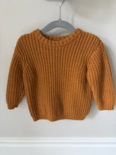 Load image into Gallery viewer, Zara Burnt Orange Chunky Knit Sweater  12 months
