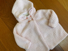 Load image into Gallery viewer, Baby UR It Pnk Cable Hooded Cardigan - adorable for outdoor pics 6 months
