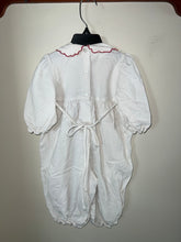Load image into Gallery viewer, Heirlooms by Polly Flinders White Smocked Corduroy Jumpsuit 18 months
