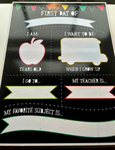 Load image into Gallery viewer, First Day of school dry erase sign

