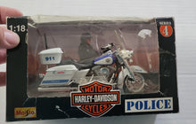 Load image into Gallery viewer, Maisto Harley-Davidson Police Motorcycle 1:18 Diecast Series 4
