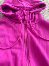 Load image into Gallery viewer, All in motion women’s pink zip crop hoodie size large  Women's Large
