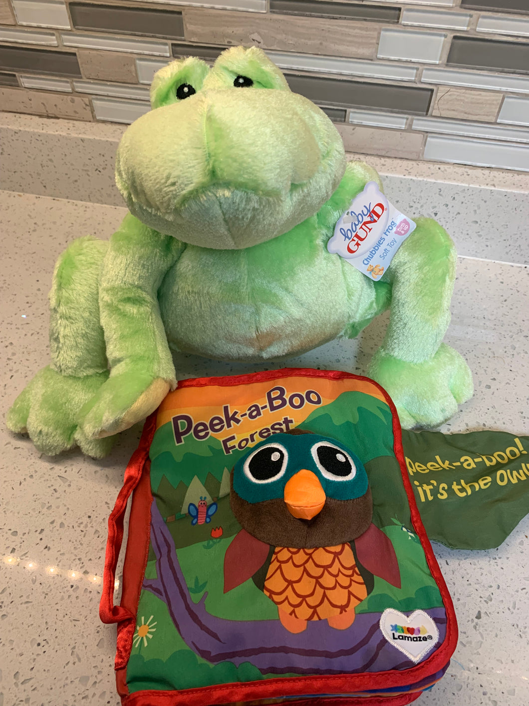 Baby Lamaze Forest Book and New Gund Frog