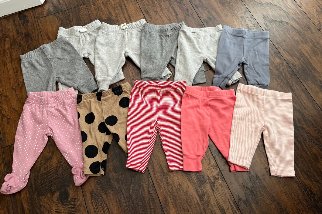 Carter's Baby Girls 3 Month Pants Bundle 3 months