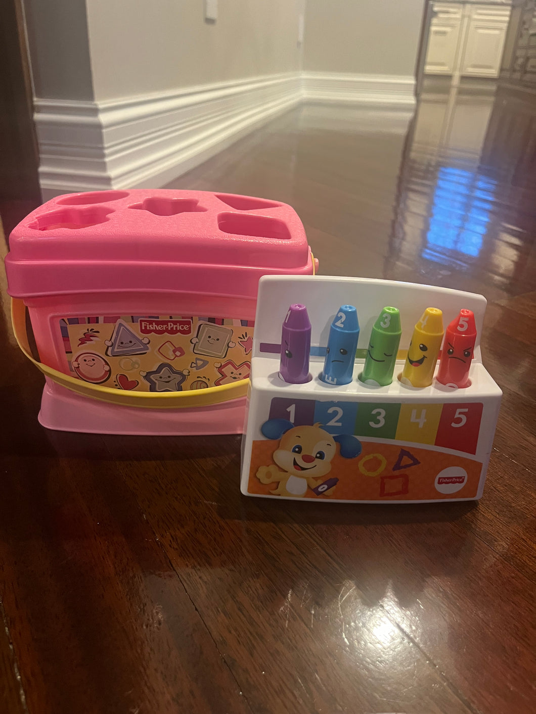 Fisher Price Shape Sorter and Crayon Set One Size