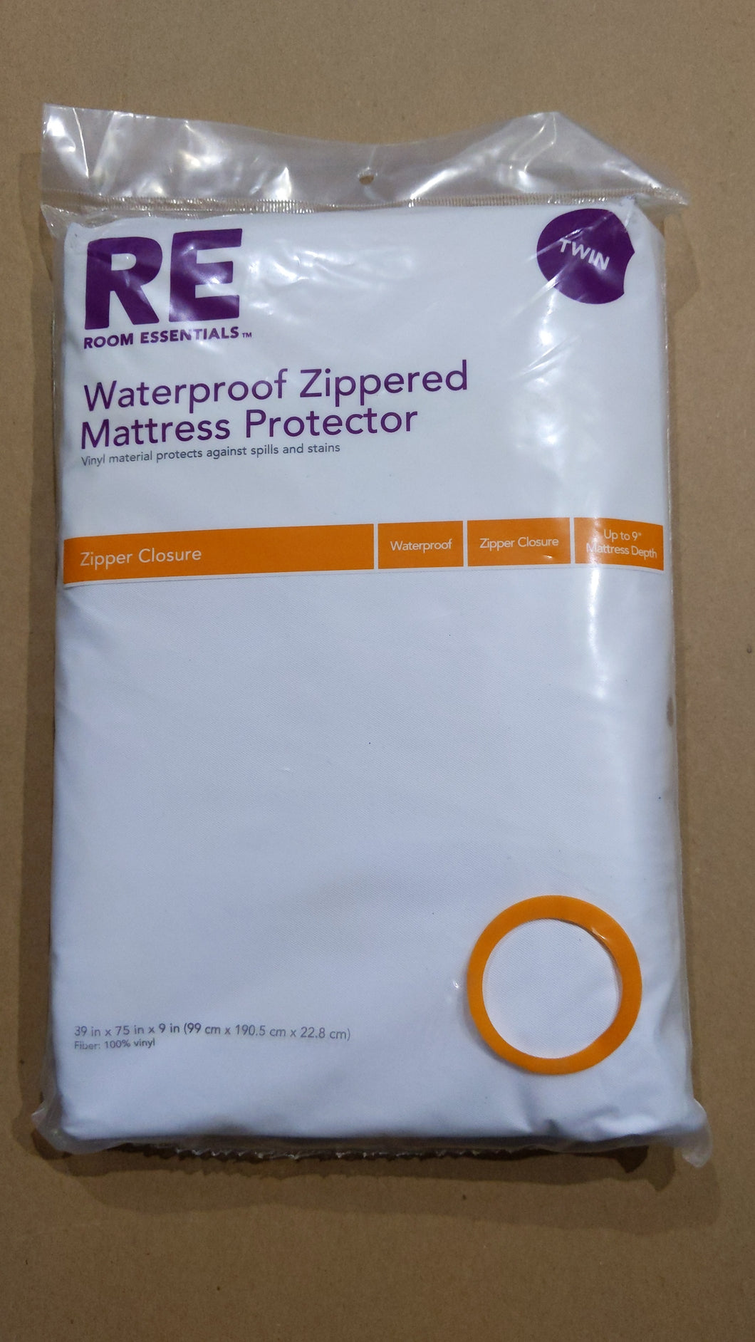 New Room essentials waterproof zippered mattress protector One Size