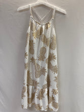 Load image into Gallery viewer, Crazy 8 Girls Sleeveless Crisscross Back Pineapple Dress White Size L/10-12 10
