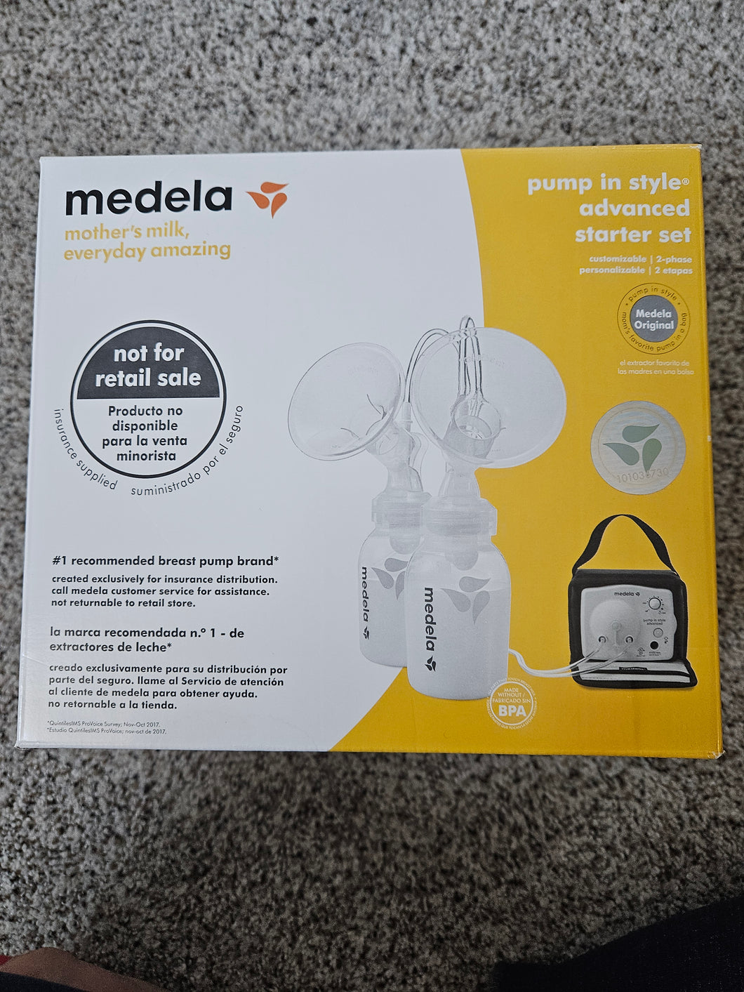 Medela Pump In Style Advanced Started Set *NEW* One Size