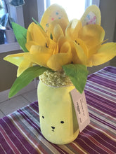 Load image into Gallery viewer, Hand Decorated Bunny Mason Jar Vase
