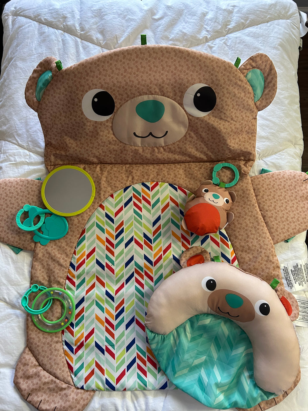 Baby Play Mat Tummy Time Bear Toys