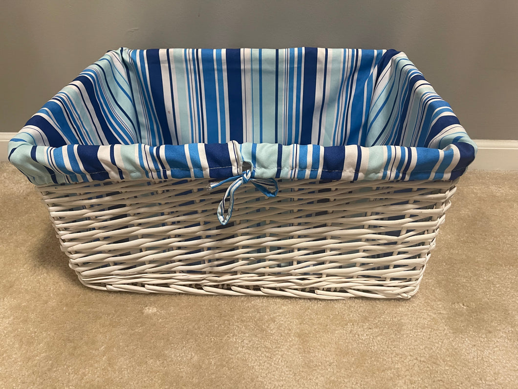Storage basket with blue insert  One Size