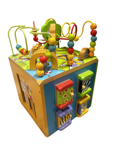 Load image into Gallery viewer, B. Toys Zany Zoo Wooden Activity Cube One Size
