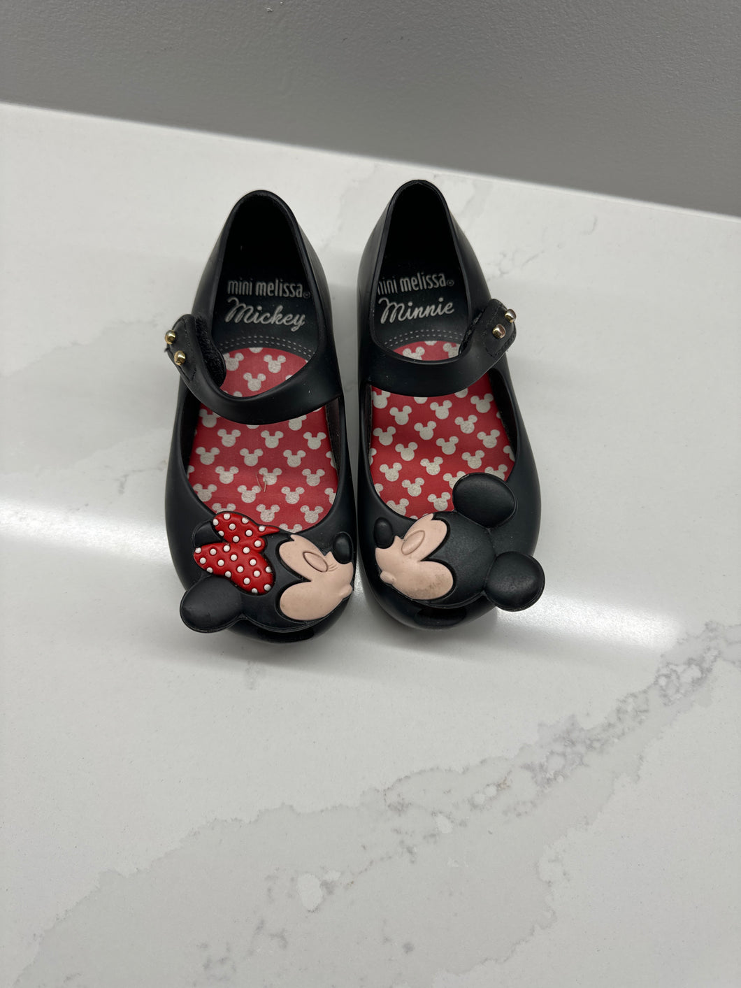 Mini Melissa Mickey and Minnie shoes size toddler 7 7