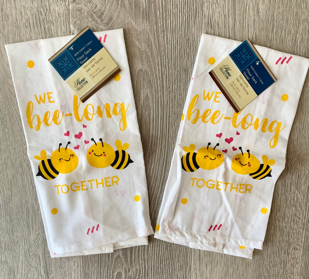 We Bee-Long Together Flour Sack Towels