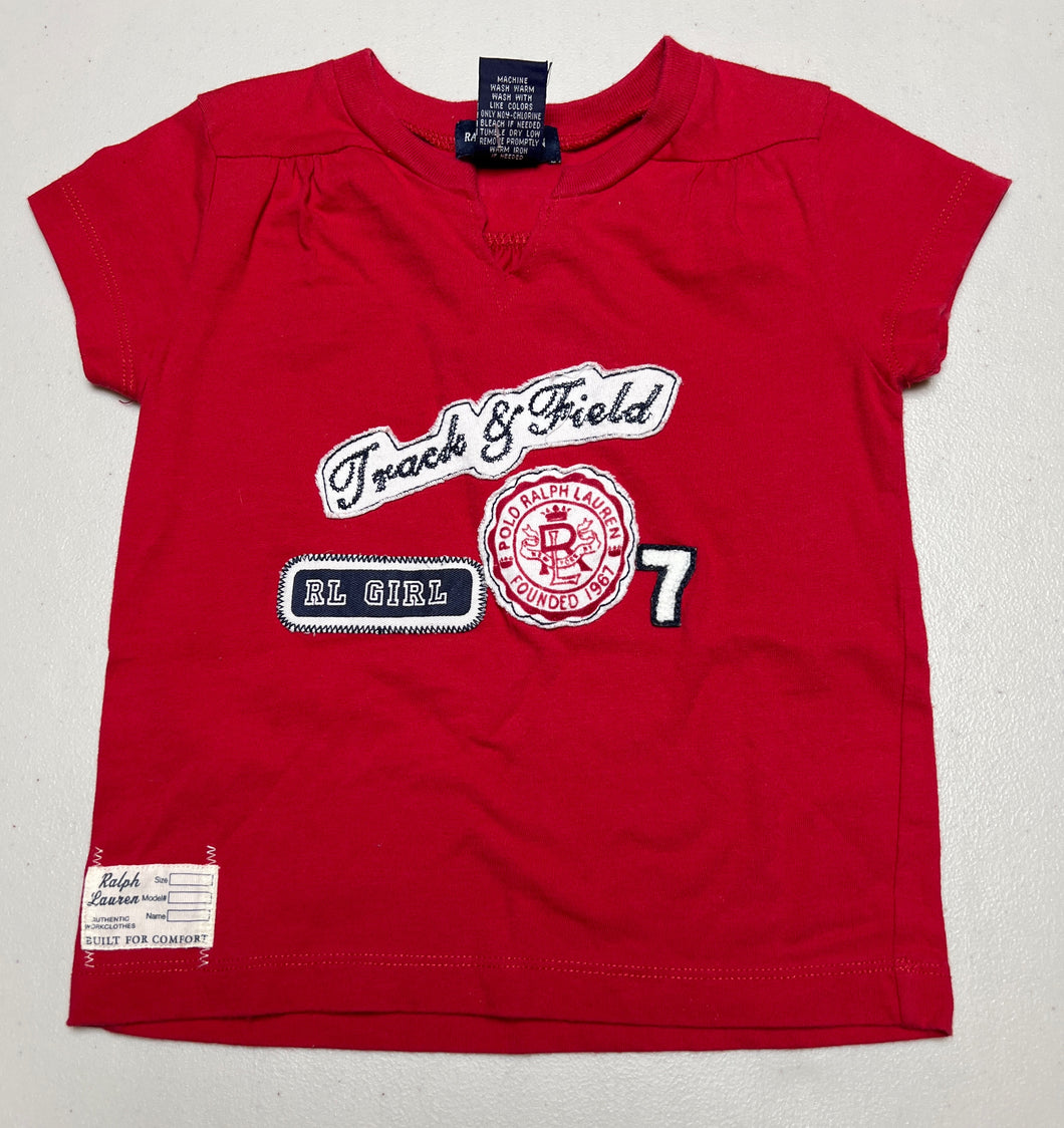 Ralph Lauren red “Track&Field RL girl” shirt  5