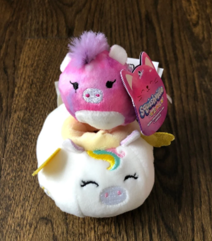 Squishmallow Squishville Willow with Carriage