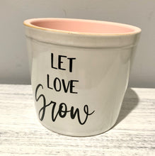 Load image into Gallery viewer, Ashland Ceramic Let Love Grow House Plant Pot
