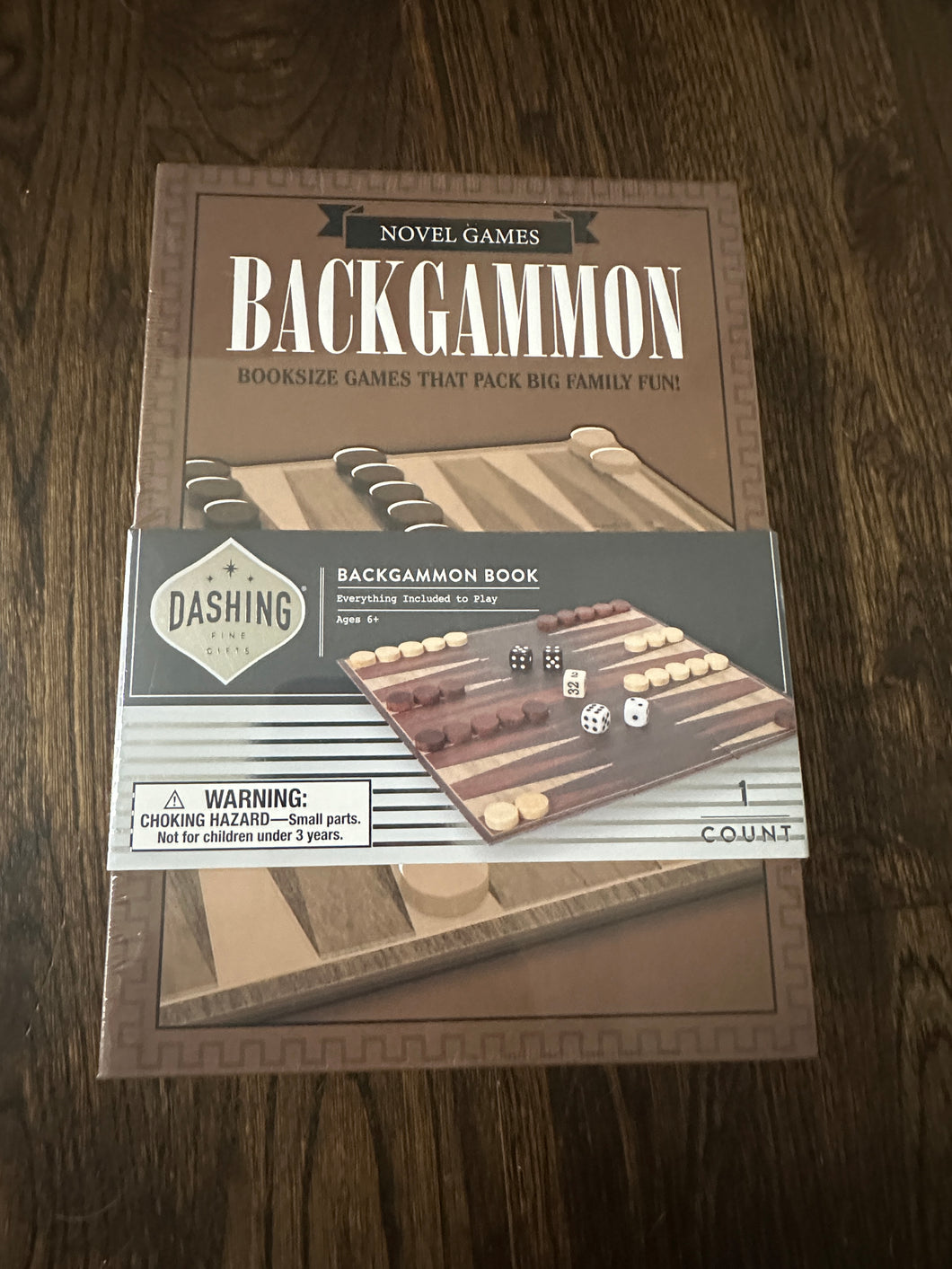Novel Games Backgammon Book(sized) Game