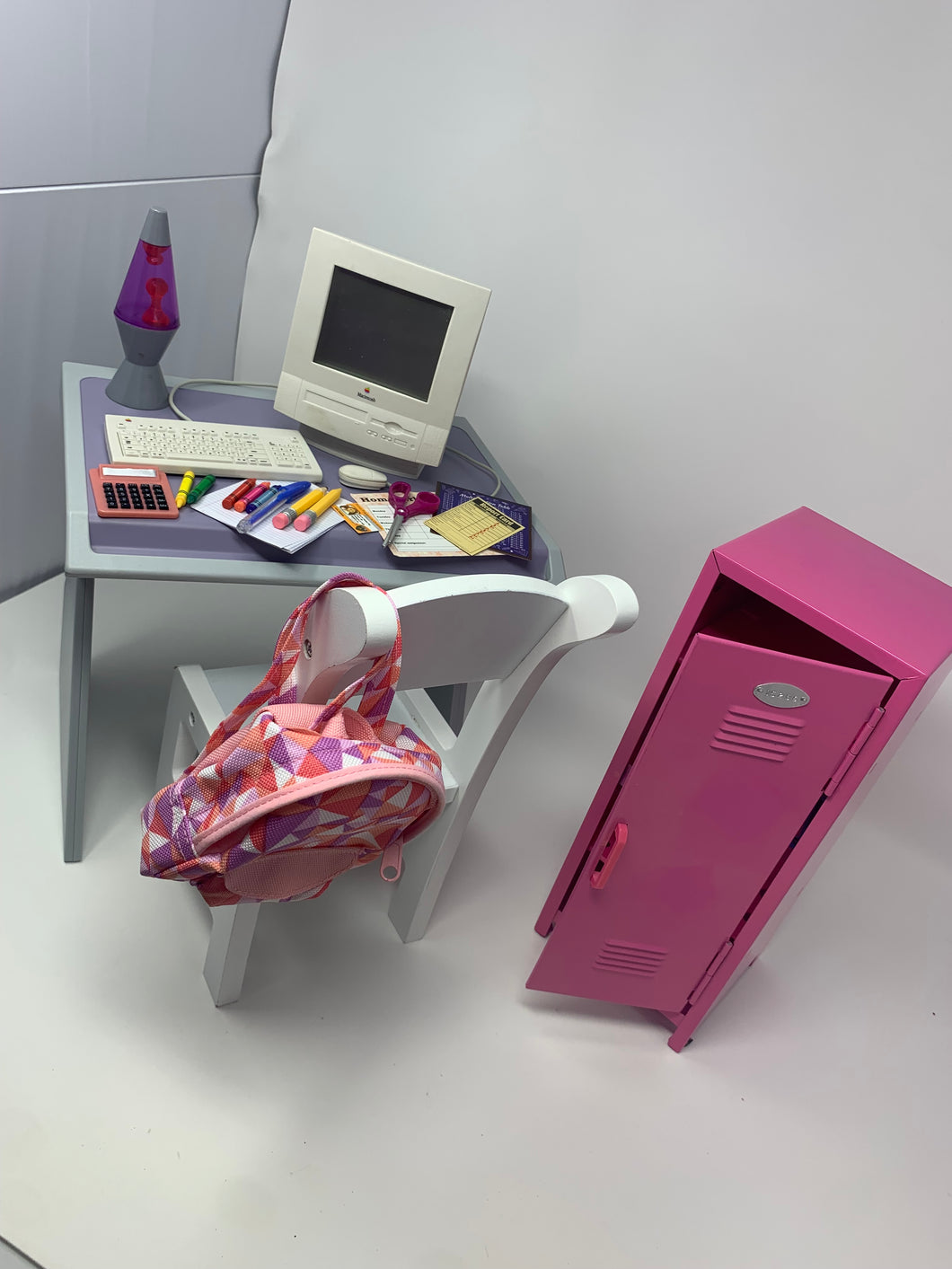 American Girl Desk, Computer and Locker plus Accessories