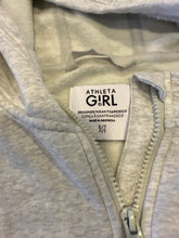 Load image into Gallery viewer, Athleta girls size 7. Super soft grey zip up  7
